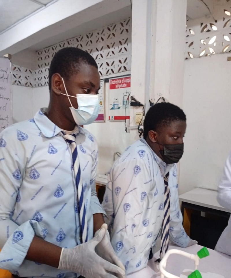 Students in Lab Coats