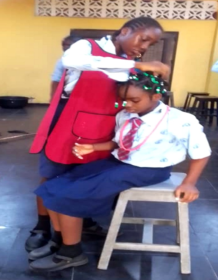 Vocational Hairdressing Practical at Soleil High School
